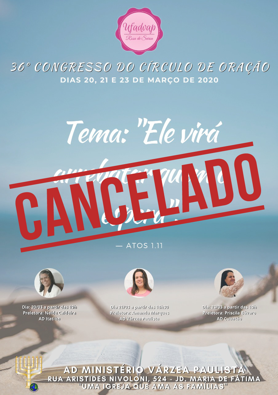 Cartaz Congresso Círculo de Oração